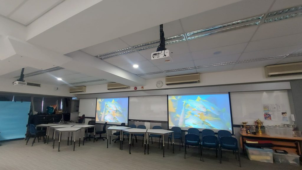 HKUGA College(High Brigtness Laser Projector & Interactive Panel)